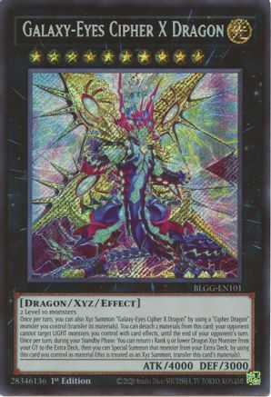 Galaxy-Eyes Cipher X Dragon (BLGG-EN101) - Battles of Legend: Glorious Gallery 1st Edition Battles of Legend: Glorious Gallery Yugioh Single Squirtle Squad Card Shop.