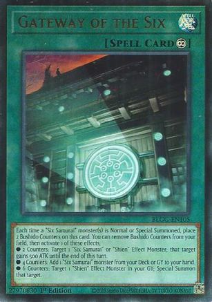 Gateway of the Six (BLGG-EN105) - Battles of Legend: Glorious Gallery 1st Edition Battles of Legend: Glorious Gallery Yugioh Single Squirtle Squad Card Shop.