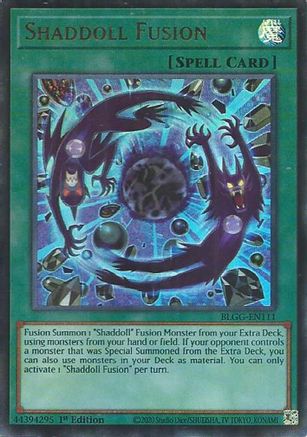 Shaddoll Fusion (BLGG-EN111) - Battles of Legend: Glorious Gallery 1st Edition Battles of Legend: Glorious Gallery Yugioh Single Squirtle Squad Card Shop.