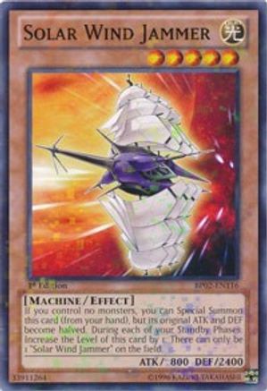 Solar Wind Jammer (Mosaic Rare) (BP02-EN116) - Battle Pack 2: War of the Giants Unlimited Battle Pack 2: War of the Giants Yugioh Single Squirtle Squad Card Shop.