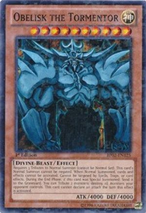Obelisk the Tormentor (Mosaic Rare) (BP02-EN125) - Battle Pack 2: War of the Giants 1st Edition Battle Pack 2: War of the Giants Yugioh Single Squirtle Squad Card Shop.