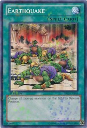 Earthquake (Mosaic Rare) (BP02-EN145) - Battle Pack 2: War of the Giants Unlimited Battle Pack 2: War of the Giants Yugioh Single Squirtle Squad Card Shop.