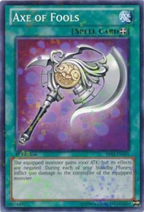 Axe of Fools (Mosaic Rare) (BP02-EN161) - Battle Pack 2: War of the Giants Unlimited Battle Pack 2: War of the Giants Yugioh Single Squirtle Squad Card Shop.