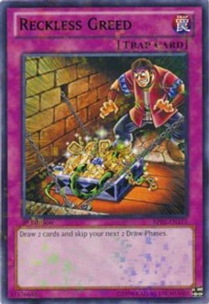 Reckless Greed (Mosaic Rare) (BP02-EN175) - Battle Pack 2: War of the Giants Unlimited Battle Pack 2: War of the Giants Yugioh Single Squirtle Squad Card Shop.