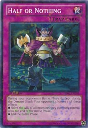 Half or Nothing (Mosaic Rare) (BP02-EN201) - Battle Pack 2: War of the Giants Unlimited Battle Pack 2: War of the Giants Yugioh Single Squirtle Squad Card Shop.