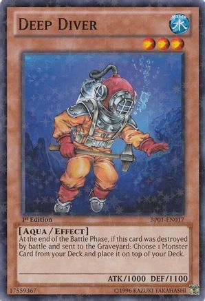 Deep Diver (Starfoil) (BP01-EN017) - Battle Pack: Epic Dawn 1st Edition Battle Pack: Epic Dawn Yugioh Single Squirtle Squad Card Shop.