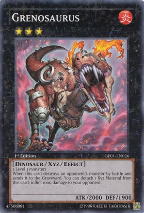Grenosaurus (Starfoil) (BP01-EN026) - Battle Pack: Epic Dawn Unlimited Battle Pack: Epic Dawn Yugioh Single Squirtle Squad Card Shop.