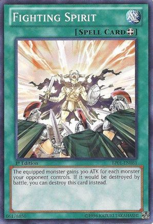 Fighting Spirit (Starfoil) (BP01-EN081) - Battle Pack: Epic Dawn Unlimited Battle Pack: Epic Dawn Yugioh Single Squirtle Squad Card Shop.