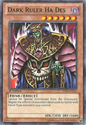 Dark Ruler Ha Des (Starfoil) (BP01-EN122) - Battle Pack: Epic Dawn 1st Edition Battle Pack: Epic Dawn Yugioh Single Squirtle Squad Card Shop.