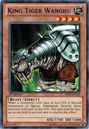 King Tiger Wanghu (Starfoil) (BP01-EN129) - Battle Pack: Epic Dawn 1st Edition Battle Pack: Epic Dawn Yugioh Single Squirtle Squad Card Shop.