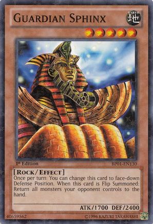 Guardian Sphinx (Starfoil) (BP01-EN130) - Battle Pack: Epic Dawn Unlimited Battle Pack: Epic Dawn Yugioh Single Squirtle Squad Card Shop.