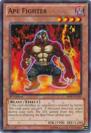 Ape Fighter (Starfoil) (BP01-EN169) - Battle Pack: Epic Dawn Unlimited Battle Pack: Epic Dawn Yugioh Single Squirtle Squad Card Shop.
