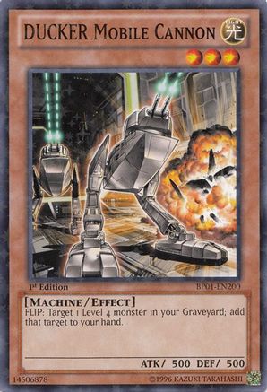 DUCKER Mobile Cannon (Starfoil) (BP01-EN200) - Battle Pack: Epic Dawn 1st Edition Battle Pack: Epic Dawn Yugioh Single Squirtle Squad Card Shop.