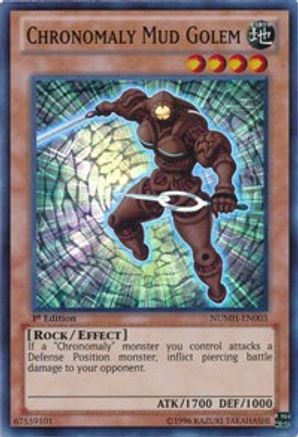 Chronomaly Mud Golem (NUMH-EN003) - Number Hunters 1st Edition Number Hunters Yugioh Single Squirtle Squad Card Shop.