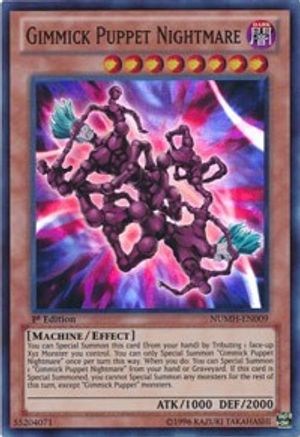 Gimmick Puppet Nightmare (NUMH-EN009) - Number Hunters 1st Edition Number Hunters Yugioh Single Squirtle Squad Card Shop.