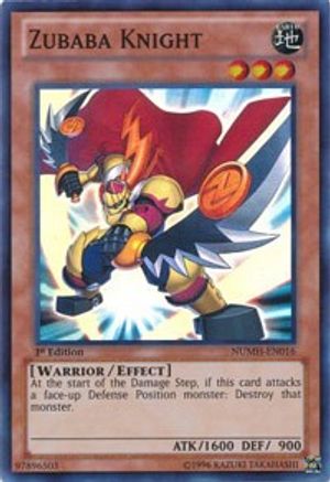 Zubaba Knight (NUMH-EN016) - Number Hunters Unlimited Number Hunters Yugioh Single Squirtle Squad Card Shop.