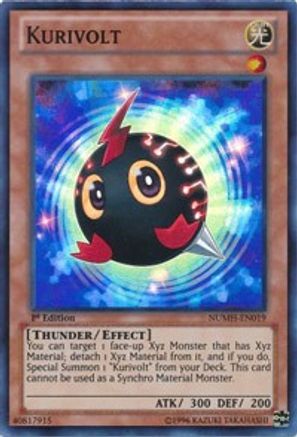 Kurivolt (NUMH-EN019) - Number Hunters 1st Edition Number Hunters Yugioh Single Squirtle Squad Card Shop.