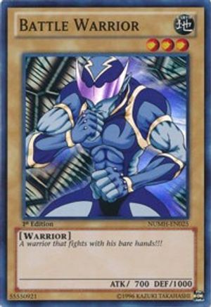 Battle Warrior (NUMH-EN025) - Number Hunters Unlimited Number Hunters Yugioh Single Squirtle Squad Card Shop.