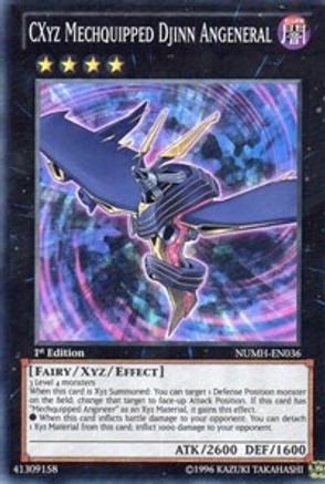 CXyz Mechquipped Djinn Angeneral (NUMH-EN036) - Number Hunters Unlimited Number Hunters Yugioh Single Squirtle Squad Card Shop.