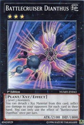 Battlecruiser Dianthus (NUMH-EN043) - Number Hunters Unlimited Number Hunters Yugioh Single Squirtle Squad Card Shop.