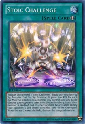 Stoic Challenge (NUMH-EN055) - Number Hunters 1st Edition Number Hunters Yugioh Single Squirtle Squad Card Shop.