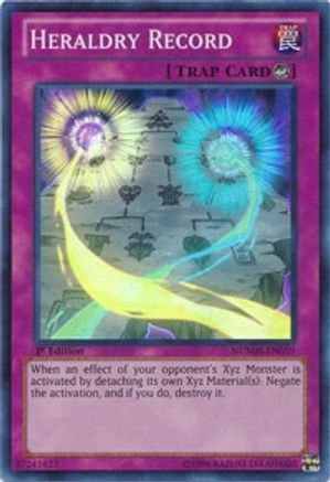 Heraldry Record (NUMH-EN059) - Number Hunters 1st Edition Number Hunters Yugioh Single Squirtle Squad Card Shop.