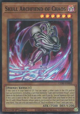 Skull Archfiend of Chaos (CORI-EN002) - Chaos Origins 1st Edition Chaos Origins Yugioh Single Squirtle Squad Card Shop.
