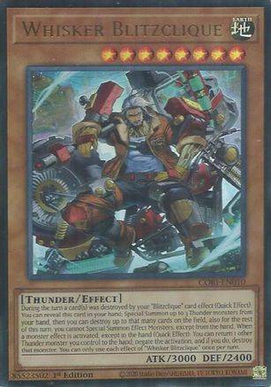 Whisker Blitzclique (CORI-EN010) - Chaos Origins 1st Edition Chaos Origins Yugioh Single Squirtle Squad Card Shop.