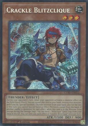 Crackle Blitzclique (CORI-EN012) - Chaos Origins 1st Edition Chaos Origins Yugioh Single Squirtle Squad Card Shop.