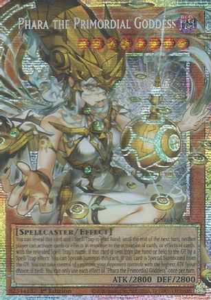Phara the Primordial Goddess (Starlight Rare) (Extended Art) (CORI-EN022) - Chaos Origins 1st Edition Chaos Origins Yugioh Single Squirtle Squad Card Shop.