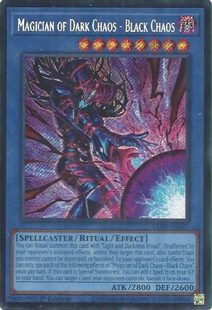 Magician of Dark Chaos - Black Chaos (Secret Rare) (CORI-EN027) - Chaos Origins 1st Edition Chaos Origins Yugioh Single Squirtle Squad Card Shop.
