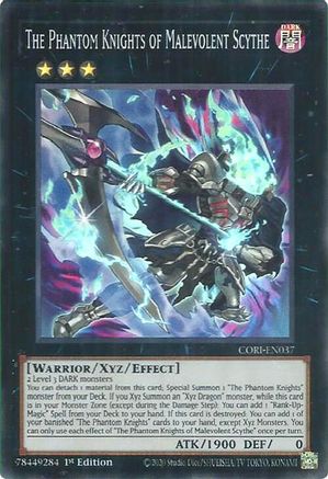 The Phantom Knights of Malevolent Scythe (CORI-EN037) - Chaos Origins 1st Edition Chaos Origins Yugioh Single Squirtle Squad Card Shop.