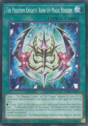 The Phantom Knights' Rank-Up-Magic Requiem (CORI-EN057) - Chaos Origins 1st Edition Chaos Origins Yugioh Single Squirtle Squad Card Shop.