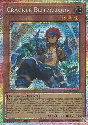 Crackle Blitzclique (Starlight Rare) (CORI-EN012) - Chaos Origins 1st Edition Chaos Origins Yugioh Single Squirtle Squad Card Shop.