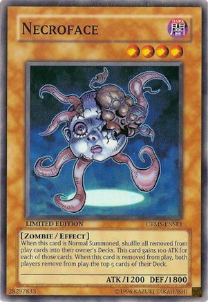 Necroface (CRMS-ENSE1) - Crimson Crisis Limited Crimson Crisis Yugioh Single Squirtle Squad Card Shop.