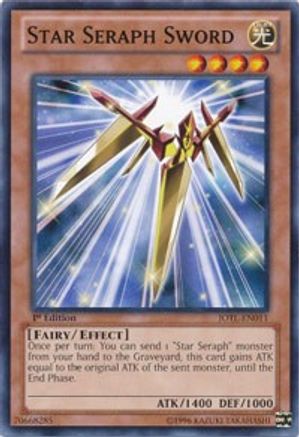 Star Seraph Sword (JOTL-EN011) - Judgment of the Light 1st Edition Judgment of the Light Yugioh Single Squirtle Squad Card Shop.