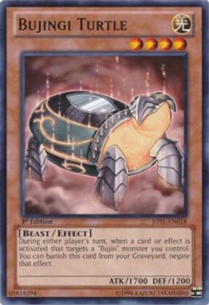 Bujingi Turtle (JOTL-EN018) - Judgment of the Light 1st Edition Judgment of the Light Yugioh Single Squirtle Squad Card Shop.