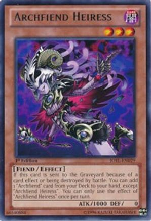 Archfiend Heiress (JOTL-EN029) - Judgment of the Light Unlimited Judgment of the Light Yugioh Single Squirtle Squad Card Shop.