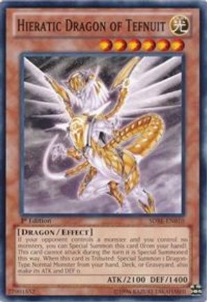 Hieratic Dragon of Tefnuit (SDBE-EN010) - Structure Deck: Saga of Blue-Eyes White Dragon Unlimited Structure Deck: Saga of Blue-Eyes White Dragon Yugioh Single Squirtle Squad Card Shop.