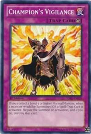 Champion's Vigilance (SDBE-EN039) - Structure Deck: Saga of Blue-Eyes White Dragon Unlimited Structure Deck: Saga of Blue-Eyes White Dragon Yugioh Single Squirtle Squad Card Shop.