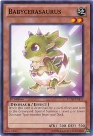 Babycerasaurus (LCJW-EN157) - Legendary Collection 4: Joey's World 1st Edition Legendary Collection 4: Joey's World Yugioh Single Squirtle Squad Card Shop.