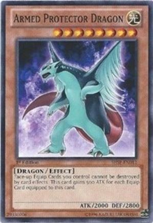 Armed Protector Dragon (SHSP-EN012) - Shadow Specters 1st Edition Shadow Specters Yugioh Single Squirtle Squad Card Shop.