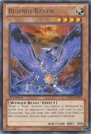 Bujingi Raven (SHSP-EN081) - Shadow Specters Unlimited Shadow Specters Yugioh Single Squirtle Squad Card Shop.