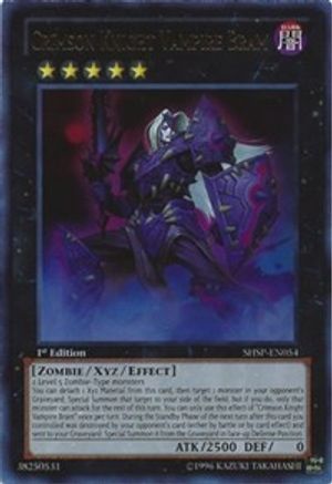 Crimson Knight Vampire Bram (SHSP-EN054) - Shadow Specters 1st Edition Shadow Specters Yugioh Single Squirtle Squad Card Shop.