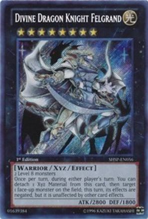 Divine Dragon Knight Felgrand (SHSP-EN056) - Shadow Specters Unlimited Shadow Specters Yugioh Single Squirtle Squad Card Shop.