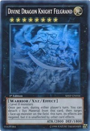 Divine Dragon Knight Felgrand (Ghost Rare) (SHSP-EN056) - Shadow Specters Unlimited Shadow Specters Yugioh Single Squirtle Squad Card Shop.