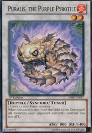 Puralis, the Purple Pyrotile (SHSP-EN057) - Shadow Specters 1st Edition Shadow Specters Yugioh Single Squirtle Squad Card Shop.