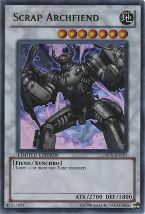Scrap Archfiend (DREV-ENSP1) (DREV-ENSP1) - Duelist Revolution Limited Duelist Revolution Yugioh Single Squirtle Squad Card Shop.
