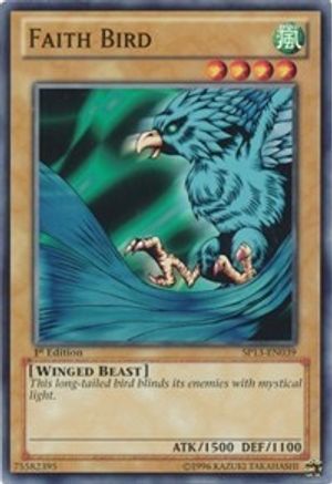 Faith Bird (SP13-EN039) - Star Pack 2013 Unlimited Star Pack 2013 Yugioh Single Squirtle Squad Card Shop.