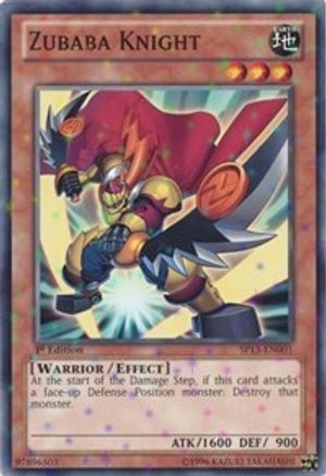 Zubaba Knight (Starfoil) (SP13-EN001) - Star Pack 2013 1st Edition Star Pack 2013 Yugioh Single Squirtle Squad Card Shop.